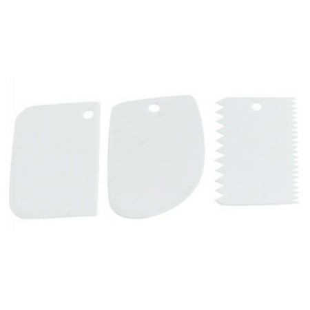 3 Pcs Plastic Dough Scraper Cake Cream Icing Spatula Cake Scraper Set Smooth Jagged Edge Spatulas for Fondant Pastries New
3 Pcs Plastic Dough Scraper Cake Cream Icing Spatula Cake Scraper Set Smooth Jagged Edge Spatulas for Fondant Pastries New