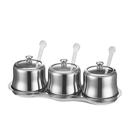 Ekeka Free Shipping 3pcs Seasoning Box Set Condiment Jar Kitchen Salt Sealing Stastainless Steel
Ekeka Free Shipping 3pcs Seasoning Box Set Condiment Jar Kitchen Salt Sealing Stastainless Steel