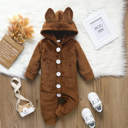 Gubotare Baby Rompers Girl Fall Baby Girl Romper Floral Ruffle Sleeveless Jumpsuit Cotton Bodysuit with Headband Summer Clothes Outfit Brown 12-18 Months
Gubotare Baby Rompers Girl Fall Baby Girl Romper Floral Ruffle Sleeveless Jumpsuit Cotton Bodysuit with Headband Summer Clothes Outfit Brown 12-18 Months