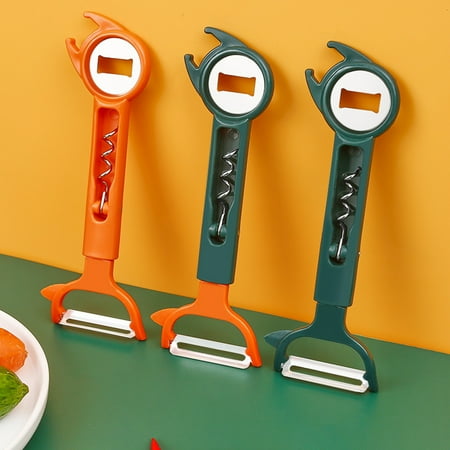 Caihezhi Vegetable Peeler High Hardness Rust-proof Stainless Steel Multifunctional 2 in 1 Manual Fruit Peeler Bottle Opener for Home
Caihezhi Vegetable Peeler High Hardness Rust-proof Stainless Steel Multifunctional 2 in 1 Manual Fruit Peeler Bottle Opener for Home