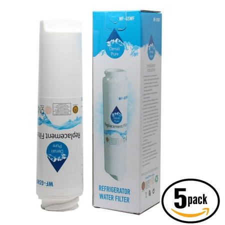 5-Pack Replacement General Electric PFSF5NFXBBB Refrigerator Water Filter - Compatible General Electric GSWF Fridge Water Filter Cartridge - Denali Pure Brand
5-Pack Replacement General Electric PFSF5NFXBBB Refrigerator Water Filter - Compatible General Electric GSWF Fridge Water Filter Cartridge - Denali Pure Brand