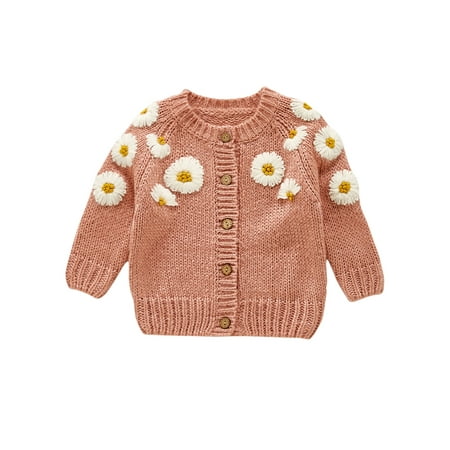 LisenraIn Toddlers Baby Girls Clothes Knitted Cardigan Daisy Embroidery Single-breasted Outwear Casual Top
LisenraIn Toddlers Baby Girls Clothes Knitted Cardigan Daisy Embroidery Single-breasted Outwear Casual Top