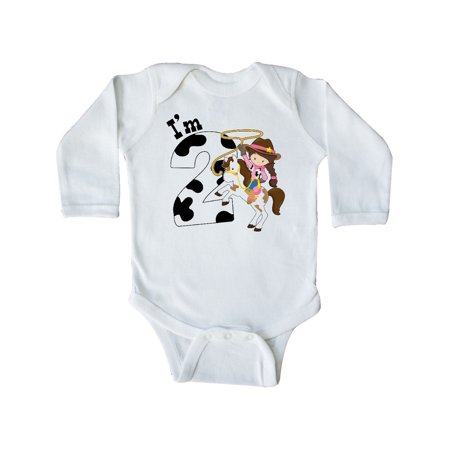Inktastic I m Two-cowgirl riding horse birthday Gift Baby Girl Long Sleeve Bodysuit
Inktastic I m Two-cowgirl riding horse birthday Gift Baby Girl Long Sleeve Bodysuit