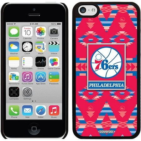 Philadelphia 76ers Tribal Print Design on Apple iPhone 5c Thinshield Snap-On Case by Coveroo
