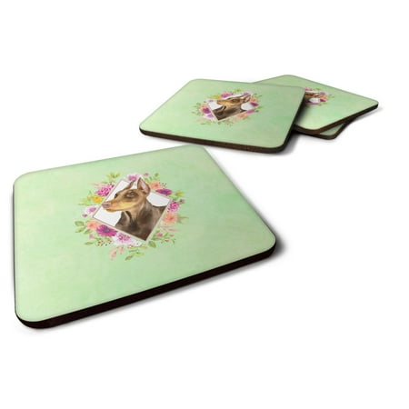 Carolines Treasures CK4298FC Doberman Pinscher Green Flowers Foam Coaster Set of 4 3 1/2 x 3 1/2 multicolor
Carolines Treasures CK4298FC Doberman Pinscher Green Flowers Foam Coaster Set of 4 3 1/2 x 3 1/2 multicolor