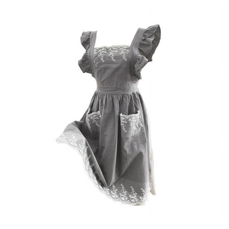 VERMON Kitchen Apron Kitchen Apron Adjustable Strap Sleeveless Double Pockets Waist Tie Japanese Style Dining Room Women Lace Cooking Apron Daily Use
VERMON Kitchen Apron Kitchen Apron Adjustable Strap Sleeveless Double Pockets Waist Tie Japanese Style Dining Room Women Lace Cooking Apron Daily Use