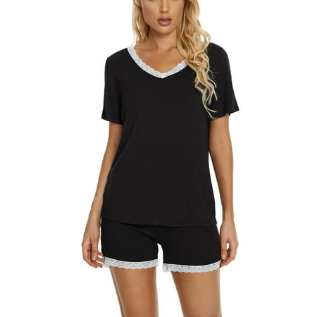 cheibear Women s Sleepwear Lounge Soft Nightwear with Pockets Shorts Sleeve Pajama Set
cheibear Women s Sleepwear Lounge Soft Nightwear with Pockets Shorts Sleeve Pajama Set