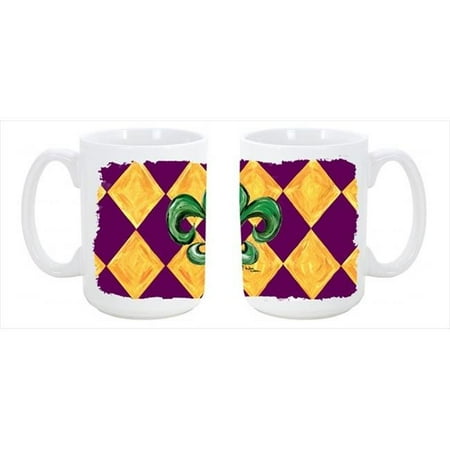 Mardi Gras Fleur de lis Purple Green and Gold Dishwasher Safe Microwavable Ceramic Coffee Mug 15 oz.
Mardi Gras Fleur de lis Purple Green and Gold Dishwasher Safe Microwavable Ceramic Coffee Mug 15 oz.