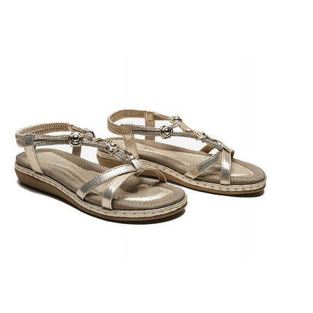 Women s Wedding Sandals Open Toe Rhinestone Beaded Bohemian Dress Shoes Summer Beach Sandals
Women s Wedding Sandals Open Toe Rhinestone Beaded Bohemian Dress Shoes Summer Beach Sandals