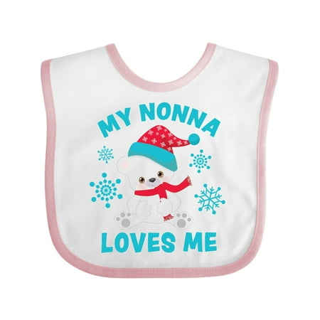 Inktastic Polar Bear My Nonna Loves Me in Santa Hat with Snowflakes Gift Baby Boy or Baby Girl Bib
Inktastic Polar Bear My Nonna Loves Me in Santa Hat with Snowflakes Gift Baby Boy or Baby Girl Bib