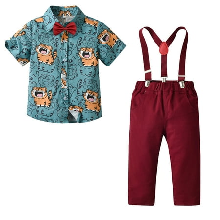QBGSAY Kids Outfits Sets Toddler Boys Short Sleeve Cartoon Shirt Tops Red Pants With Tie Child Gentleman Cute Athletic Outfits Set
QBGSAY Kids Outfits Sets Toddler Boys Short Sleeve Cartoon Shirt Tops Red Pants With Tie Child Gentleman Cute Athletic Outfits Set