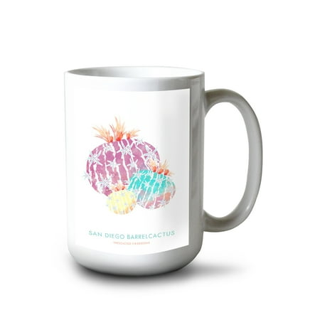 15 fl oz Ceramic Mug San Diego Barrelcactus Ferocactus Viridescens Watercolor Succulents Dishwasher & Microwave Safe
15 fl oz Ceramic Mug San Diego Barrelcactus Ferocactus Viridescens Watercolor Succulents Dishwasher & Microwave Safe
