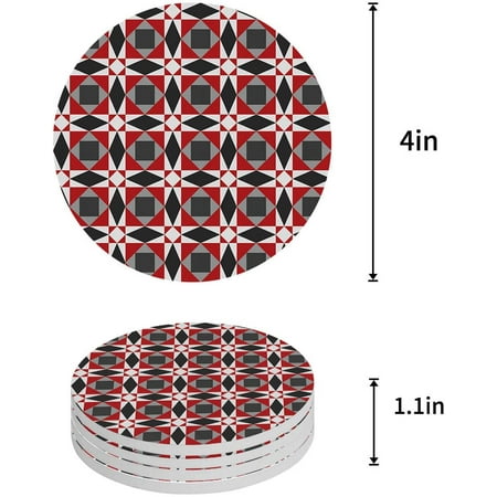KXMDXA Creative Abstract Geometric Pattern Set of 6 Round Coaster for Drinks Absorbent Ceramic Stone Coasters Cup Mat with Cork Base for Home Kitchen Room Coffee Table Bar Decor
KXMDXA Creative Abstract Geometric Pattern Set of 6 Round Coaster for Drinks Absorbent Ceramic Stone Coasters Cup Mat with Cork Base for Home Kitchen Room Coffee Table Bar Decor