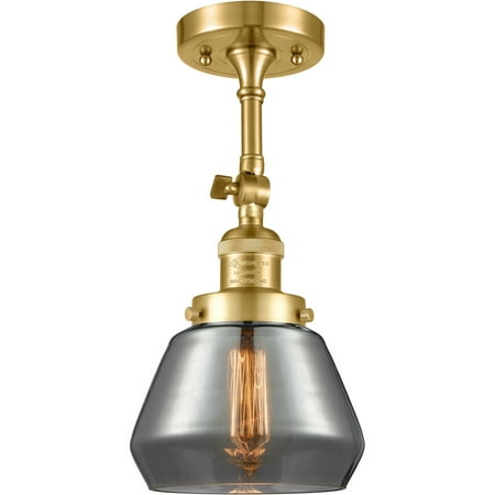 Satin Gold Tone Semi Flush 7 Wide Steel/Cast Brass/Glass Medium Base LED 1 Light Fixture
Satin Gold Tone Semi Flush 7 Wide Steel/Cast Brass/Glass Medium Base LED 1 Light Fixture