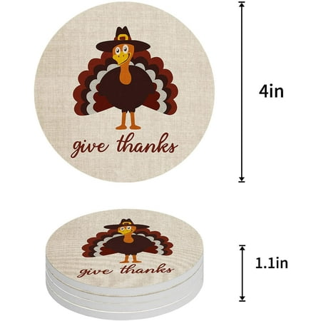 ZHANZZK Thanksgiving Cute Turkey Vintage Texture Set of 8 Round Coaster for Drinks Absorbent Ceramic Stone Coasters Cup Mat with Cork Base for Home Kitchen Room Coffee Table Bar Decor
ZHANZZK Thanksgiving Cute Turkey Vintage Texture Set of 8 Round Coaster for Drinks Absorbent Ceramic Stone Coasters Cup Mat with Cork Base for Home Kitchen Room Coffee Table Bar Decor