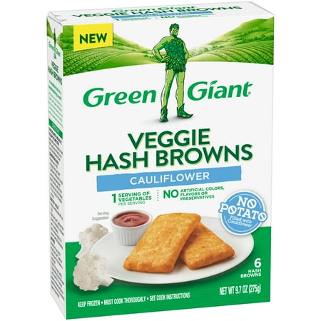 Green Giant Cauliflower Veggie Hash Browns, 6 count, 9.7 oz