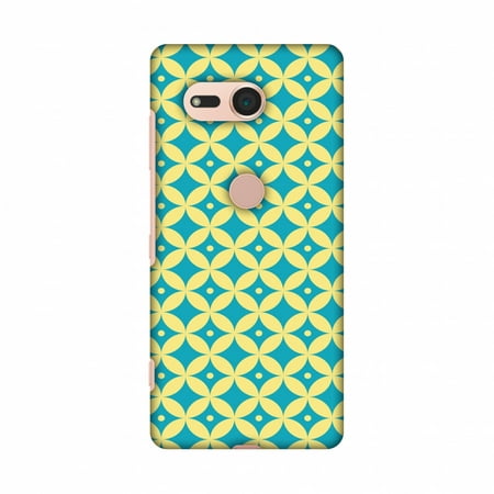 Sony Xperia XZ2 Compact Case - Overlapped Circles 2, Hard Plastic Back Cover, Slim Profile Cute Printed Designer Snap on Case with Screen Cleaning Kit
