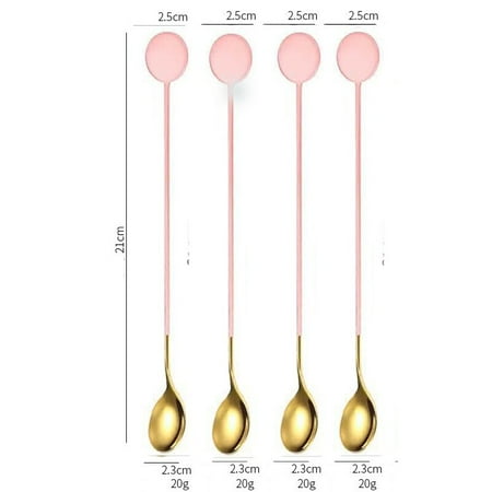 4 Pcs Mini Coffee Spoon 304 Stainless Steel Mixing Spoon Long Handle Round Head Ice Spoon Cocktail Cocktail Spoons Gift Spoon 
4 Pcs Mini Coffee Spoon 304 Stainless Steel Mixing Spoon Long Handle Round Head Ice Spoon Cocktail Cocktail Spoons Gift Spoon