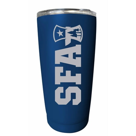 Stephen F. Austin State University Etched 16 oz Stainless Steel Tumbler (Navy)