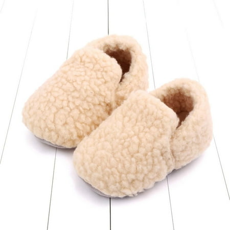 Special Offers aohooy Winter Toddler Shoes Baby Cute Fashion Solid Color Cotton Slipper Non-Slip Soft Bottom Shoes Beige 5
Special Offers aohooy Winter Toddler Shoes Baby Cute Fashion Solid Color Cotton Slipper Non-Slip Soft Bottom Shoes Beige 5