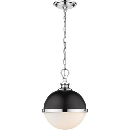 Z-Lite Peyton 2 Light Opal Glass Steel Mini Pendant in Matte Black and Chrome
Z-Lite Peyton 2 Light Opal Glass Steel Mini Pendant in Matte Black and Chrome