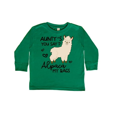 Inktastic Aunty s You Say Alpaca My Bags Gift Toddler Boy or Toddler Girl Long Sleeve T-Shirt
Inktastic Aunty s You Say Alpaca My Bags Gift Toddler Boy or Toddler Girl Long Sleeve T-Shirt