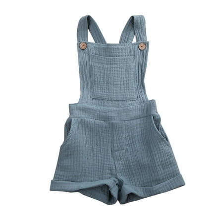 EYIIYE Kids Boys Girls Plain Square Neck Sling Jumpsuit with Side Pockets 6 Months-5 Years
EYIIYE Kids Boys Girls Plain Square Neck Sling Jumpsuit with Side Pockets 6 Months-5 Years