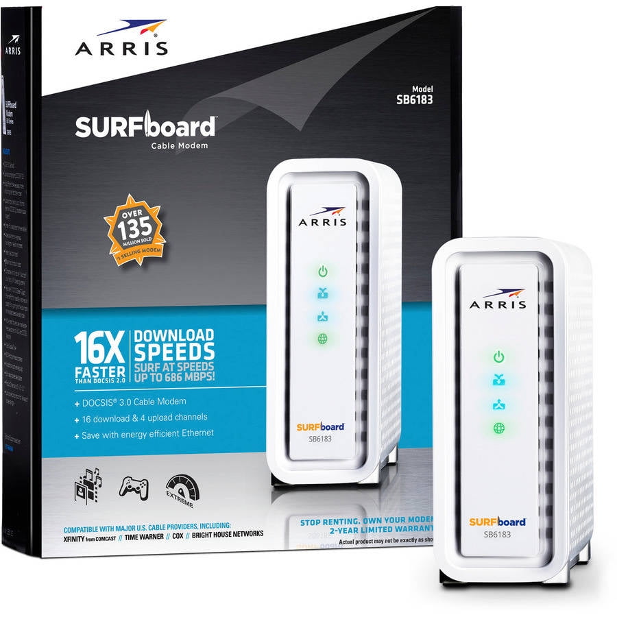 ARRIS SURFboard SB6183 DOCSIS 3.0 Cable Modem - Walmart.com