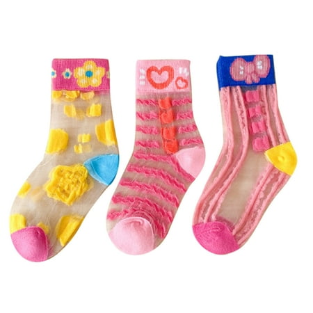 CHOMOEN 3Pairs Baby Girl Boy Transparent Mesh Ultra Thin Socks Toddler Summer Invisible Socks for Kids Sheer Socks
CHOMOEN 3Pairs Baby Girl Boy Transparent Mesh Ultra Thin Socks Toddler Summer Invisible Socks for Kids Sheer Socks