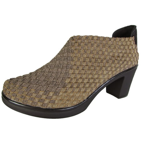 Steven By Steve Madden Womens Elanore Woven Mule Bootie Shoes Bronze US 11