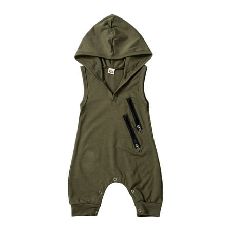 Lieserram Sleeveless Newborn Baby Boys Girls Hooded Romper 3 6 12 18 24 Months Green Jumpsuit Outfit Summer Zipper Casual Clothes
Lieserram Sleeveless Newborn Baby Boys Girls Hooded Romper 3 6 12 18 24 Months Green Jumpsuit Outfit Summer Zipper Casual Clothes