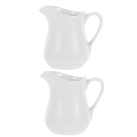 2 Pcs Ceramic Pitcher Portable Milk Cup Creative Milk Jug Pull Flower Cup Container
2 Pcs Ceramic Pitcher Portable Milk Cup Creative Milk Jug Pull Flower Cup Container
