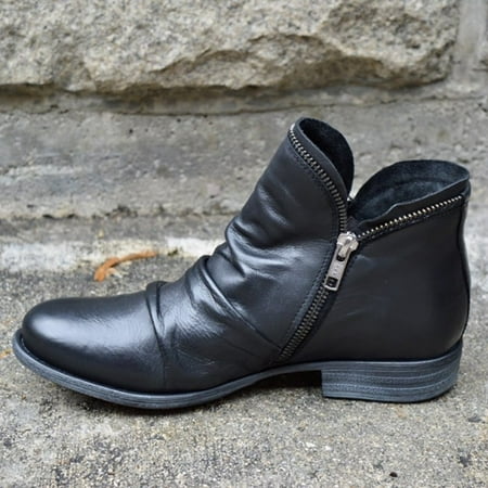 Floleo Clearance Women s Shoes Retro Solid Color Low Heel Zipper Fashion Short Leather Boots
Floleo Clearance Women s Shoes Retro Solid Color Low Heel Zipper Fashion Short Leather Boots