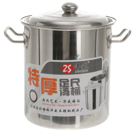 Tinksky Stainless Steel Thick Stockpot Large Capacity Soup Pot Multipurpose Rice Bucket with Lid (Strip-type Handle) (22cm)
Tinksky Stainless Steel Thick Stockpot Large Capacity Soup Pot Multipurpose Rice Bucket with Lid (Strip-type Handle) (22cm)