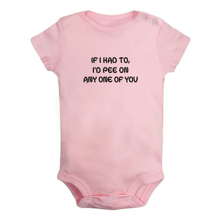 I d Pee On Any One Of You Funny Rompers For Babies Newborn Baby Unisex Bodysuits Infant Jumpsuits Toddler 0-12 Months Kids One-Piece Oufits (Pink 18-24 Months)
I d Pee On Any One Of You Funny Rompers For Babies Newborn Baby Unisex Bodysuits Infant Jumpsuits Toddler 0-12 Months Kids One-Piece Oufits (Pink 18-24 Months)