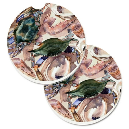 Carolines Treasures 8618CARC Crab Set of 2 Cup Holder Car Coasters Large multicolor
Carolines Treasures 8618CARC Crab Set of 2 Cup Holder Car Coasters Large multicolor