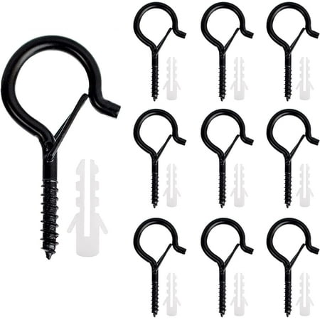 40PCS Screw-in Hooks Q-Hanger Hooks Screw Hooks for Outdoor String Lights Safety Buckle Design Cup Eye Hook for Plants Birdcage Feeders Christmas Decor Mounted on Ceiling or Wall
40PCS Screw-in Hooks Q-Hanger Hooks Screw Hooks for Outdoor String Lights Safety Buckle Design Cup Eye Hook for Plants Birdcage Feeders Christmas Decor Mounted on Ceiling or Wall