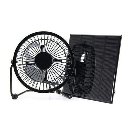 USB Solar Panel Powered Fan for Outdoor Home Cooling Ventilation
