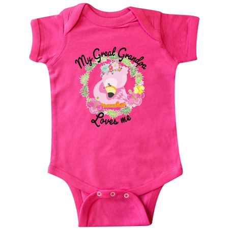 Inktastic Baby Flamingo My Great Grandpa Loves Me with Flower Wreath Gift Baby Boy or Baby Girl Bodysuit
Inktastic Baby Flamingo My Great Grandpa Loves Me with Flower Wreath Gift Baby Boy or Baby Girl Bodysuit