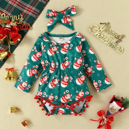 NIUREDLTD Baby Girls Boys Autumn Long Sleeve Christmas Snowman Tassels Romper Bodysuit Headbands Clothes
NIUREDLTD Baby Girls Boys Autumn Long Sleeve Christmas Snowman Tassels Romper Bodysuit Headbands Clothes