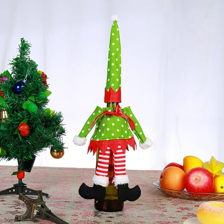 TKing Fashion Merry Christmas Santa Long Skirt Wine Bottle Bag Cover Xmas Party Table Decor - Green
TKing Fashion Merry Christmas Santa Long Skirt Wine Bottle Bag Cover Xmas Party Table Decor - Green