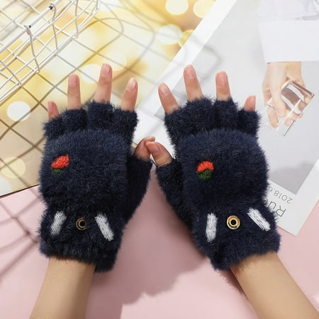 Beechoice Women Fleece Lined Socks Cozy Winter Slipper Socks with Gripper