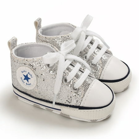 Baby Girls Casual Cute Sequin Skate Shoes High Top Lace-up Soft Sole Non-slip Shoes For Walking
Baby Girls Casual Cute Sequin Skate Shoes High Top Lace-up Soft Sole Non-slip Shoes For Walking