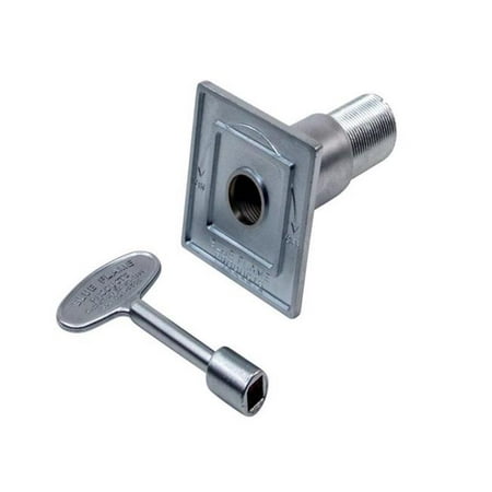 Blue Flame 4009544 Satin Chrome Zinc Gas Valve Flange Kit Silver