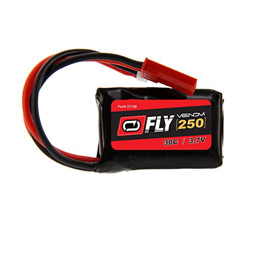 Venom Fly 30C 1S 250mAh 3.7V LiPo Battery with Mini Losi and JST Plugs