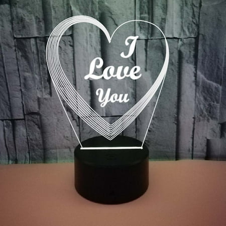 3D LED Optical Illusion Acrylic Night Light with Remote & Smart Touch 7 Colors Changing(love LOVE)
3D LED Optical Illusion Acrylic Night Light with Remote & Smart Touch 7 Colors Changing(love LOVE)