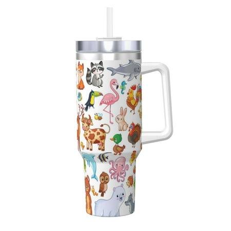 Matuu Animal Cartoon Style for 40OZ Ice Cup with Handle Durable Thermal Cups Keep Drinks Cold and Hot Insulated Car Mug with Lid
Matuu Animal Cartoon Style for 40OZ Ice Cup with Handle Durable Thermal Cups Keep Drinks Cold and Hot Insulated Car Mug with Lid