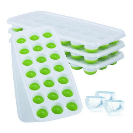 KARLSITEK Out Round Mini Ice Cube Trays With Flexible Silicone Bottom
KARLSITEK Out Round Mini Ice Cube Trays With Flexible Silicone Bottom