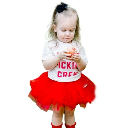 Ma&Baby Kids Girls 2 Piece Outfit Crew Neck Short Sleeve T-Shirt Tops and Mini Tutu Skirt Set for 1-5T
Ma&Baby Kids Girls 2 Piece Outfit Crew Neck Short Sleeve T-Shirt Tops and Mini Tutu Skirt Set for 1-5T