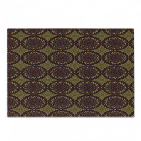 Moroccan Cutting Board Oriental Art Style Mandala Motifs Vintage Design Inspirations Decorative Tempered Glass Cutting and Serving Board Small Size Plum Petrol Blue Yellow by Ambesonne
Moroccan Cutting Board Oriental Art Style Mandala Motifs Vintage Design Inspirations Decorative Tempered Glass Cutting and Serving Board Small Size Plum Petrol Blue Yellow by Ambesonne